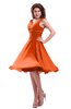 ColsBM Marina Tangerine Informal Zipper Chiffon Knee Length Sequin Bridesmaid Dresses