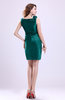ColsBM Myra Emerald Green Modest Column Sleeveless Taffeta Ruching Graduation Dresses