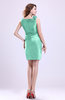 ColsBM Myra Mint Green Modest Column Sleeveless Taffeta Ruching Graduation Dresses
