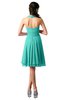 ColsBM Holly Blue Turquoise Simple A-line Sleeveless Zipper Chiffon Graduation Dresses