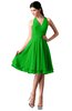 ColsBM Holly Classic Green Simple A-line Sleeveless Zipper Chiffon Graduation Dresses