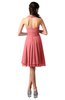 ColsBM Holly Coral Simple A-line Sleeveless Zipper Chiffon Graduation Dresses