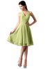 ColsBM Holly Lime Green Simple A-line Sleeveless Zipper Chiffon Graduation Dresses