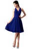 ColsBM Holly Nautical Blue Simple A-line Sleeveless Zipper Chiffon Graduation Dresses