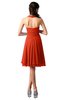 ColsBM Holly Persimmon Simple A-line Sleeveless Zipper Chiffon Graduation Dresses