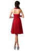 ColsBM Holly Red Simple A-line Sleeveless Zipper Chiffon Graduation Dresses