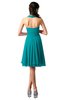 ColsBM Holly Teal Simple A-line Sleeveless Zipper Chiffon Graduation Dresses