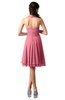 ColsBM Holly Watermelon Simple A-line Sleeveless Zipper Chiffon Graduation Dresses