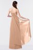 ColsBM Vivian Almost Apricot Modern A-line Sleeveless Backless Split-Front Bridesmaid Dresses