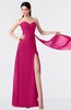 ColsBM Vivian Beetroot Purple Modern A-line Sleeveless Backless Split-Front Bridesmaid Dresses