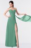 ColsBM Vivian Bristol Blue Modern A-line Sleeveless Backless Split-Front Bridesmaid Dresses
