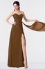 ColsBM Vivian Brown Modern A-line Sleeveless Backless Split-Front Bridesmaid Dresses