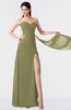 ColsBM Vivian Cedar Modern A-line Sleeveless Backless Split-Front Bridesmaid Dresses