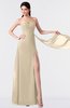 ColsBM Vivian Champagne Modern A-line Sleeveless Backless Split-Front Bridesmaid Dresses