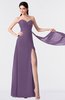 ColsBM Vivian Chinese Violet Modern A-line Sleeveless Backless Split-Front Bridesmaid Dresses