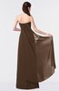 ColsBM Vivian Chocolate Brown Modern A-line Sleeveless Backless Split-Front Bridesmaid Dresses