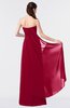 ColsBM Vivian Dark Red Modern A-line Sleeveless Backless Split-Front Bridesmaid Dresses