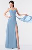 ColsBM Vivian Dusty Blue Modern A-line Sleeveless Backless Split-Front Bridesmaid Dresses