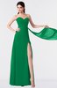 ColsBM Vivian Green Modern A-line Sleeveless Backless Split-Front Bridesmaid Dresses