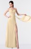 ColsBM Vivian Marzipan Modern A-line Sleeveless Backless Split-Front Bridesmaid Dresses
