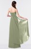 ColsBM Vivian Moss Green Modern A-line Sleeveless Backless Split-Front Bridesmaid Dresses