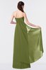 ColsBM Vivian Olive Green Modern A-line Sleeveless Backless Split-Front Bridesmaid Dresses