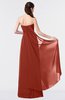 ColsBM Vivian Rust Modern A-line Sleeveless Backless Split-Front Bridesmaid Dresses