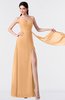 ColsBM Vivian Salmon Buff Modern A-line Sleeveless Backless Split-Front Bridesmaid Dresses
