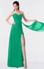 ColsBM Vivian Sea Green Modern A-line Sleeveless Backless Split-Front Bridesmaid Dresses