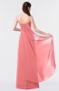 ColsBM Vivian Shell Pink Modern A-line Sleeveless Backless Split-Front Bridesmaid Dresses