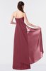 ColsBM Vivian Wine Modern A-line Sleeveless Backless Split-Front Bridesmaid Dresses