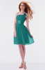 ColsBM Jessa Emerald Green Simple A-line Spaghetti Chiffon Beaded Bridesmaid Dresses