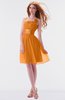 ColsBM Jessa Orange Simple A-line Spaghetti Chiffon Beaded Bridesmaid Dresses