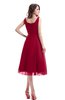 ColsBM Annabel Scooter Simple A-line Chiffon Tea Length Pleated Cocktail Dresses
