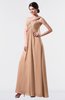 ColsBM Nayeli Burnt Orange Plain Empire Sleeveless Zip up Floor Length Pleated Bridesmaid Dresses