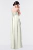 ColsBM Nayeli Cream Plain Empire Sleeveless Zip up Floor Length Pleated Bridesmaid Dresses