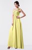 ColsBM Nayeli Daffodil Plain Empire Sleeveless Zip up Floor Length Pleated Bridesmaid Dresses