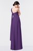 ColsBM Nayeli Dark Purple Plain Empire Sleeveless Zip up Floor Length Pleated Bridesmaid Dresses