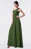 ColsBM Nayeli Garden Green Plain Empire Sleeveless Zip up Floor Length Pleated Bridesmaid Dresses