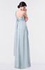 ColsBM Nayeli Illusion Blue Plain Empire Sleeveless Zip up Floor Length Pleated Bridesmaid Dresses