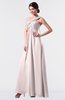 ColsBM Nayeli Light Pink Plain Empire Sleeveless Zip up Floor Length Pleated Bridesmaid Dresses