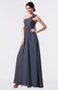 ColsBM Nayeli Nightshadow Blue Plain Empire Sleeveless Zip up Floor Length Pleated Bridesmaid Dresses