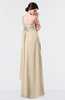 ColsBM Nayeli Novelle Peach Plain Empire Sleeveless Zip up Floor Length Pleated Bridesmaid Dresses