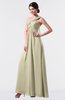 ColsBM Nayeli Putty Plain Empire Sleeveless Zip up Floor Length Pleated Bridesmaid Dresses