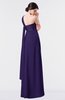 ColsBM Nayeli Royal Purple Plain Empire Sleeveless Zip up Floor Length Pleated Bridesmaid Dresses