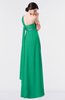 ColsBM Nayeli Sea Green Plain Empire Sleeveless Zip up Floor Length Pleated Bridesmaid Dresses