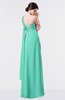 ColsBM Nayeli Seafoam Green Plain Empire Sleeveless Zip up Floor Length Pleated Bridesmaid Dresses