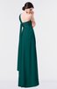 ColsBM Nayeli Shaded Spruce Plain Empire Sleeveless Zip up Floor Length Pleated Bridesmaid Dresses