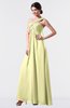 ColsBM Nayeli Wax Yellow Plain Empire Sleeveless Zip up Floor Length Pleated Bridesmaid Dresses