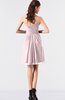 ColsBM Coraline Petal Pink Plain A-line Strapless Sleeveless Chiffon Ruching Little Black Dresses
